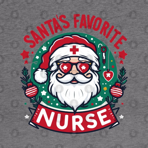 Santas favorite Nurse Santa's Helper Nurse Wear by AlephArt